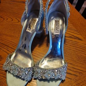 Badgley Mischka blue shoes